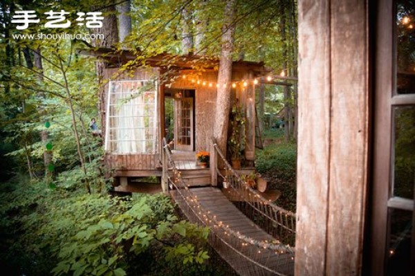 Childhood fantasy of a dream tree house, a secret base in the forest! 