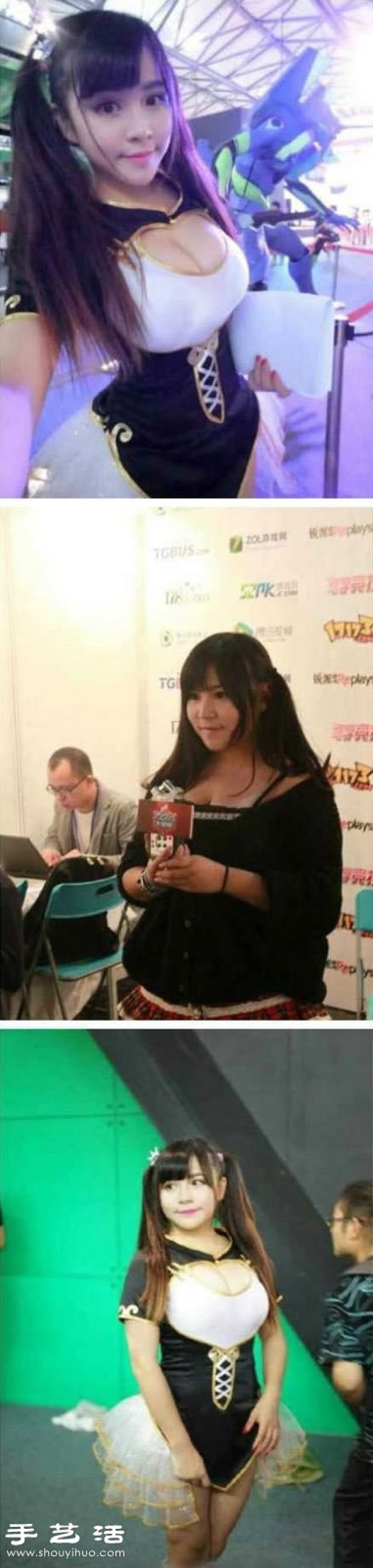 The hottest girl on ChinaJoy, shes real and fake! 