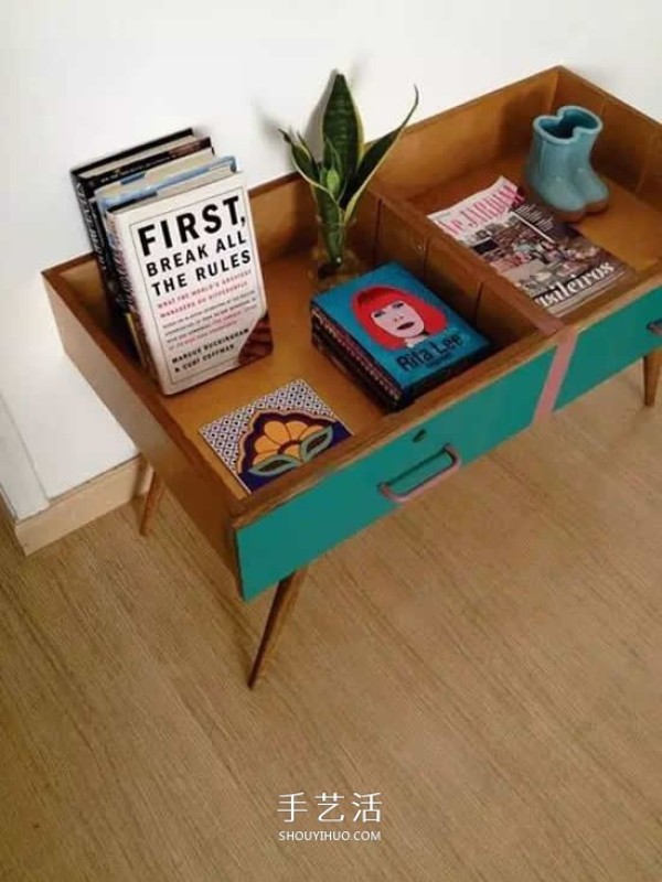 Creative DIY transformation of old drawers into beautiful and practical furniture