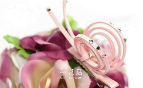 Sheepskin velvet making snail hairpins with illustrations of cute and beautiful hair accessories DIY