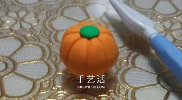 Ultra-light clay to make pumpkin lanterns Halloween clay pumpkin lantern DIY