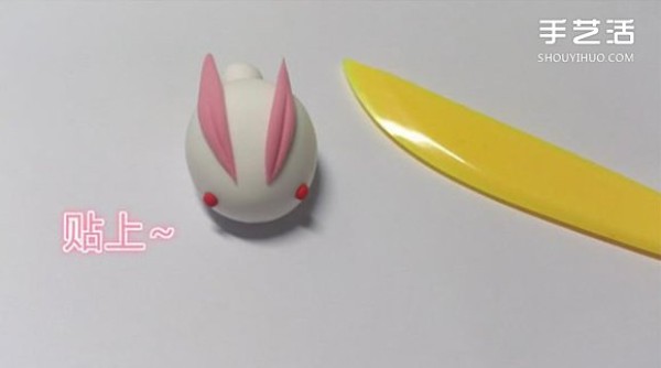 Ultra-light clay rabbit making tutorial, little rabbit ultra-light clay DIY illustrations