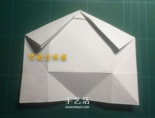 Childrens hand-made origami Daibai illustrates the simple and cute folding method of Daibai