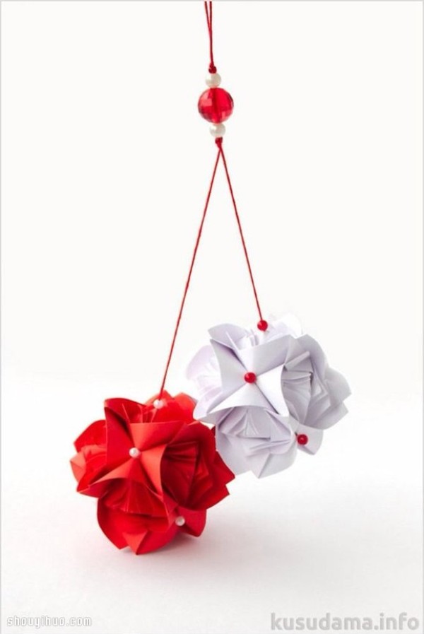 Appreciation of the beautiful handmade origami flower balls (2)