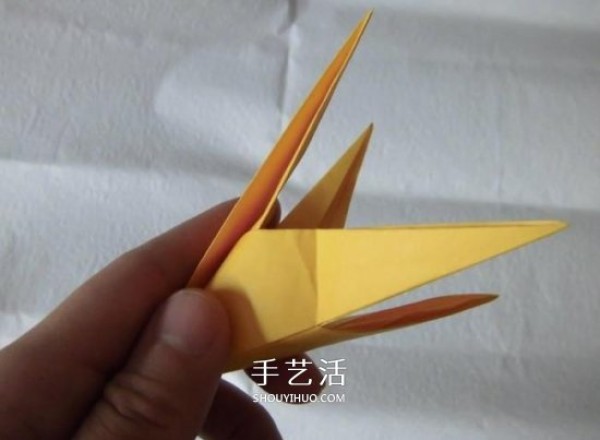 Tutorial on how to fold pearlescent conch, step by step diagram of origami conch