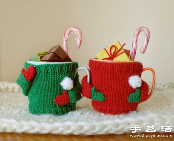 Super cute hand knitted cup covers make life so beautiful