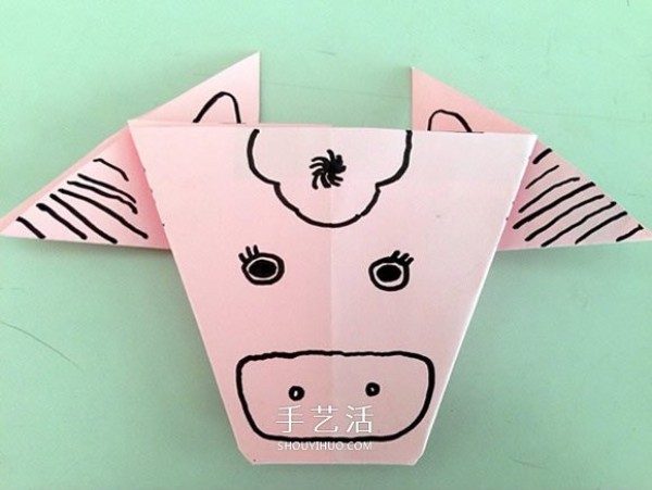 How to make origami cow and sheep heads illustrations for children how to make origami cow and sheep heads