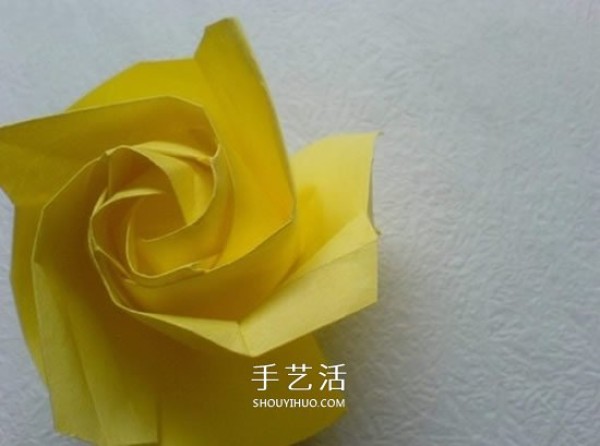 Detailed PT rose folding diagram and handmade PT rose origami tutorial