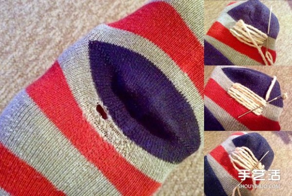 A pair of socks lasts 20 years! Old socks can also be mended with a new look! 