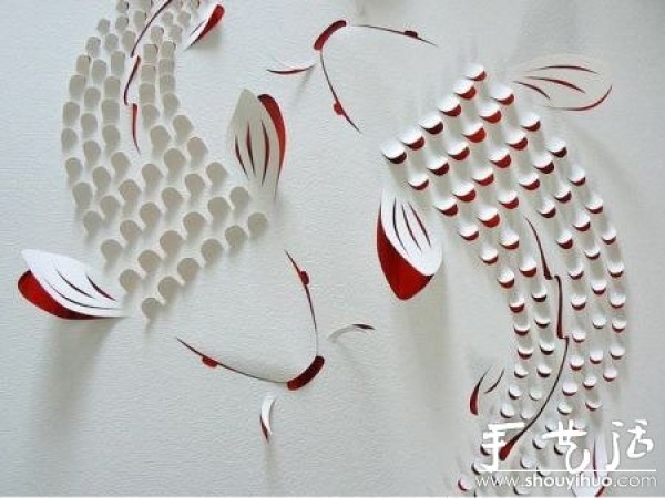 Beautiful paper sculpture--Crane