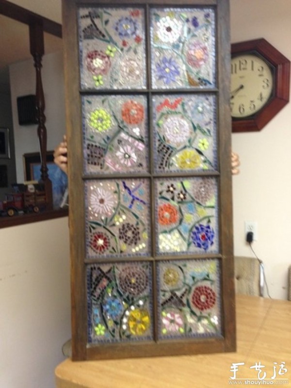 DIY method for mosaic glass windows