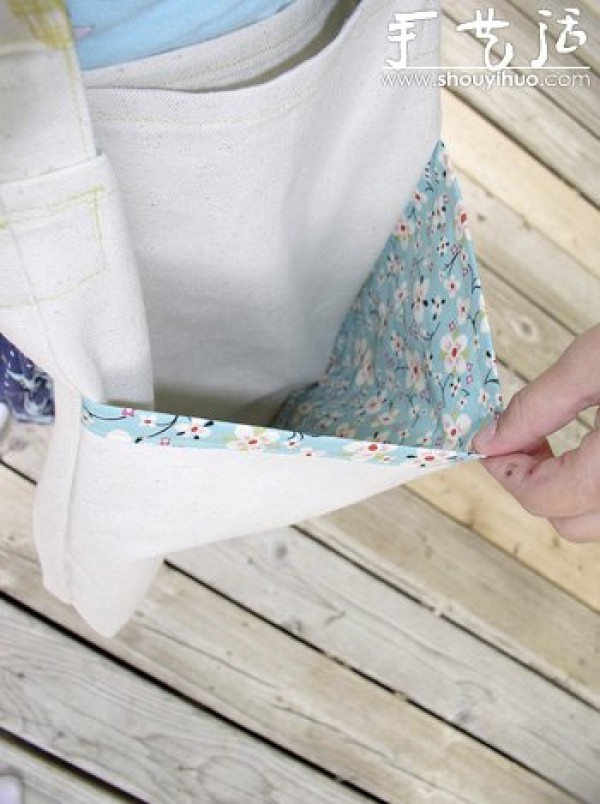 Handmade DIY cute floral patchwork shoulder bag