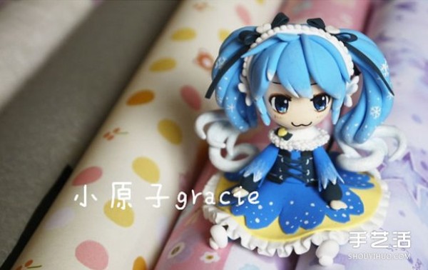 Cute Hatsune Pretty Girl Clay Doll Handmade DIY Illustrated Tutorial