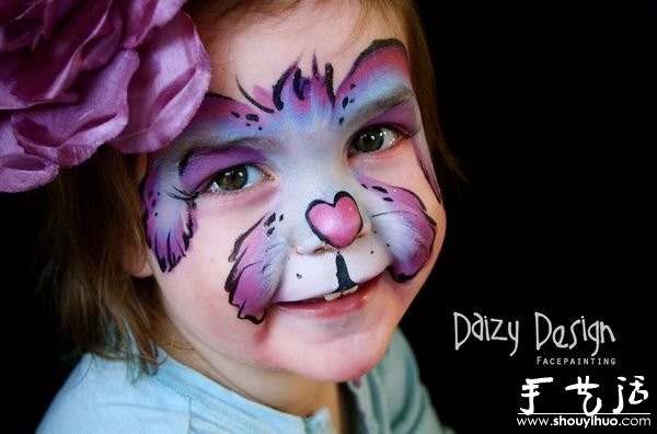 Paintings on childrens faces - "baby face"