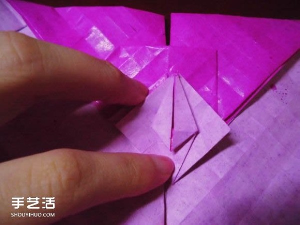 Die Lianhua Love Origami Illustration of Creative Love Origami Step by Step