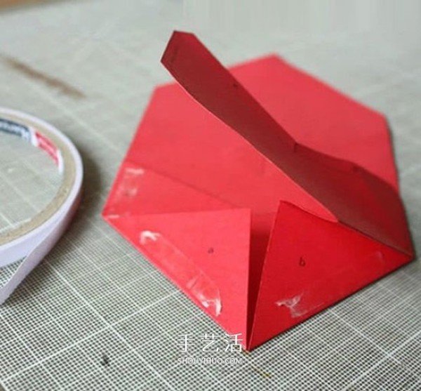 How to fold red envelopes from cardboard and illustrate how to make New Years love red envelopes by hand