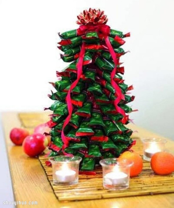 The most popular DIY handmade candy Christmas tree for kids