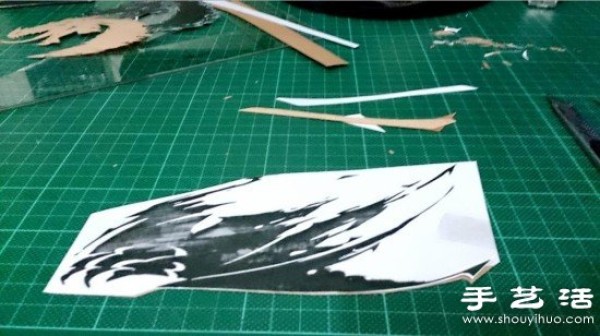 "Guild Wars 2" theme wood stickers hand-making tutorial