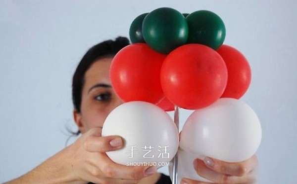 How to make a Christmas tree with balloons and make a homemade Christmas tree with balloons