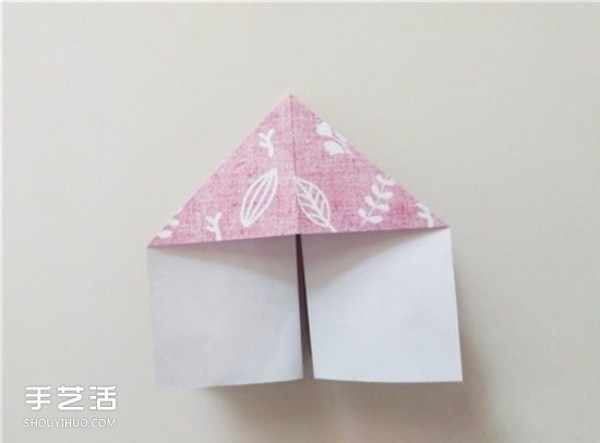 Origami of playing cards diamonds and heartsMethod diagram