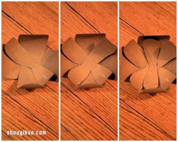 How to make beautiful decorative flowers from toilet paper rolls step by step