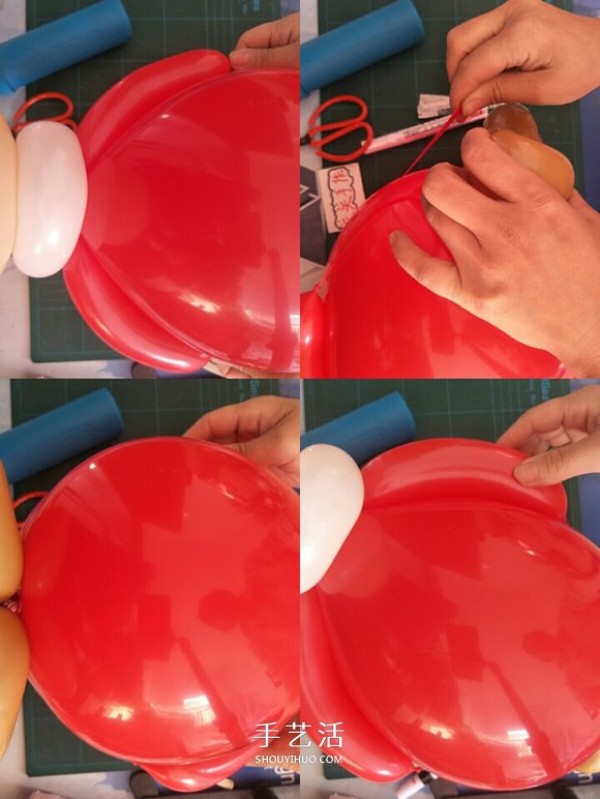 Christmas gift for children: How to make Santa Claus holding a balloon