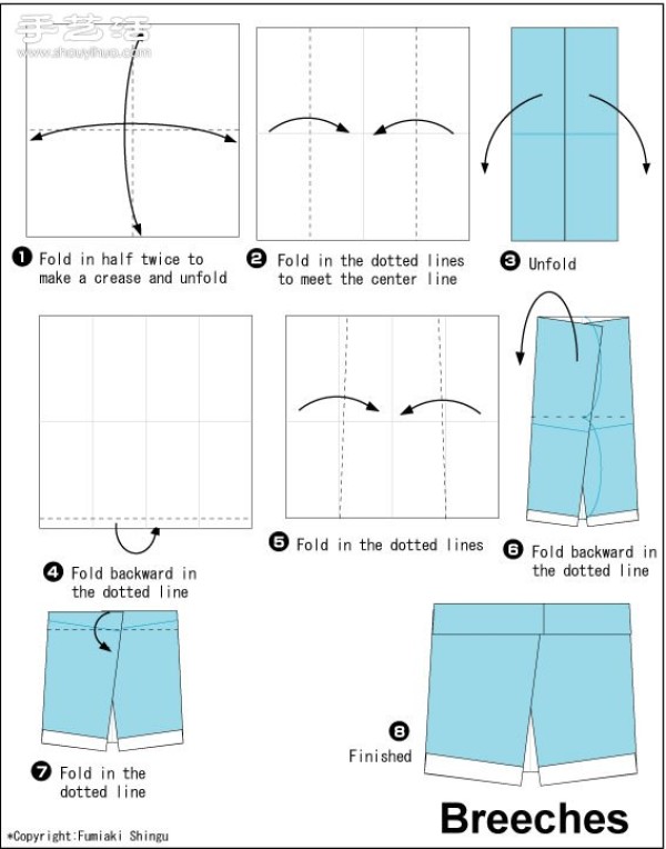 Beautiful Origami Clothes Illustrated Tutorials