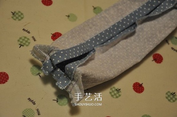 Non-woven pencil case handmade tutorial, handmade fabric pencil case illustration