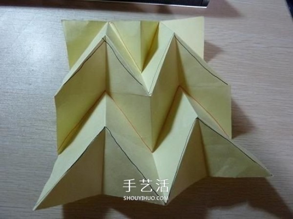 Creative paper lampshade origami method and beautiful lampshade folding diagram and diagram