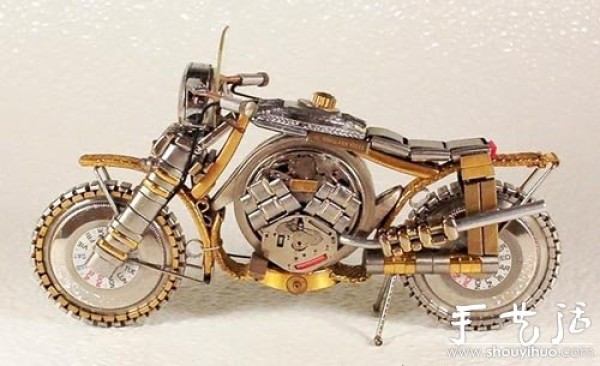 Watch Parts DIY Handmade Motorcycle