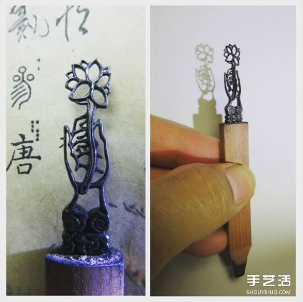 The best in the world! 0.5mm pencil lead nib carving art