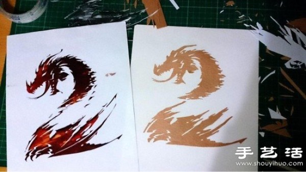 "Guild Wars 2" theme wood stickers hand-making tutorial