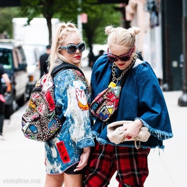 Twins in the fashion circle, the new forces in the hip-hop style mix and match outfits