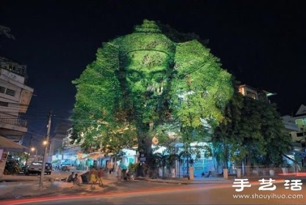 A bit scary 3D projection of trees