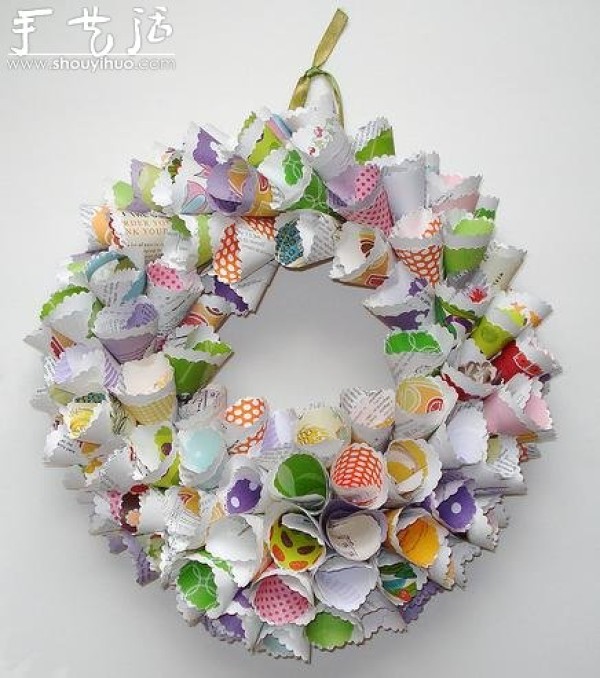 Appreciation of origami garland works