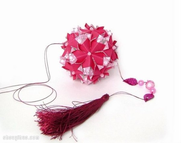 Appreciation of the beautiful handmade origami flower balls (4)