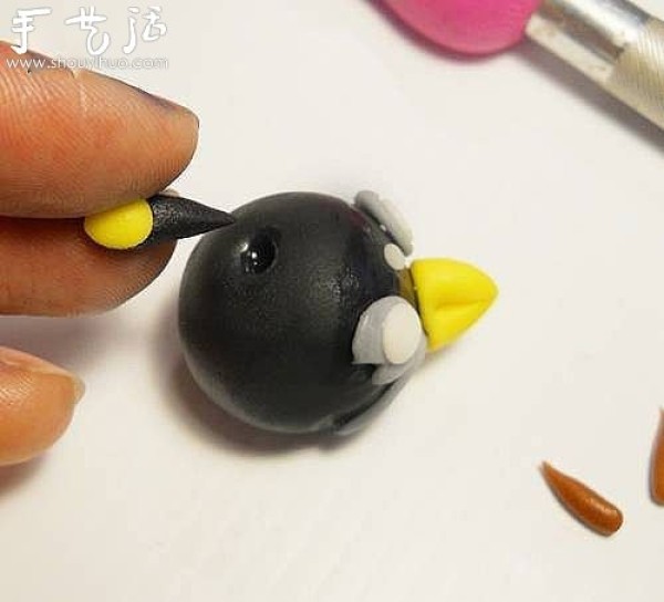 Handmade polymer clay Angry Birds