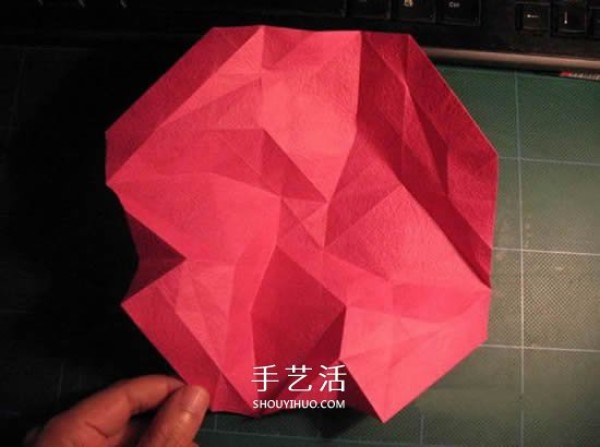 GG Rose Folding Illustration Beautiful and Detailed Rose Origami