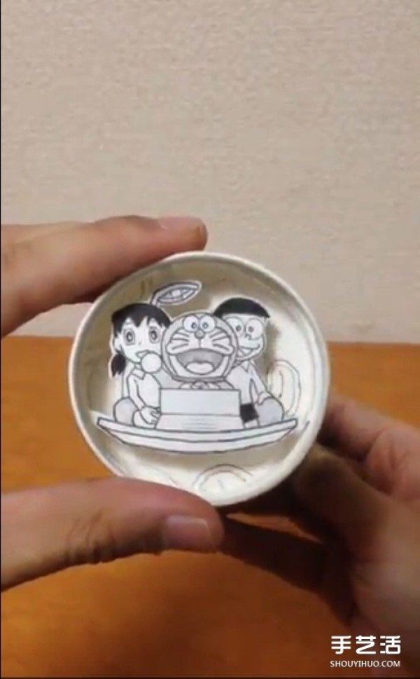 Paper cup DIY super awesome animation, lets take a time machine with Nobita