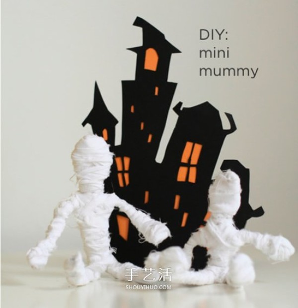 How to make simple mummy toys by hand for Halloween