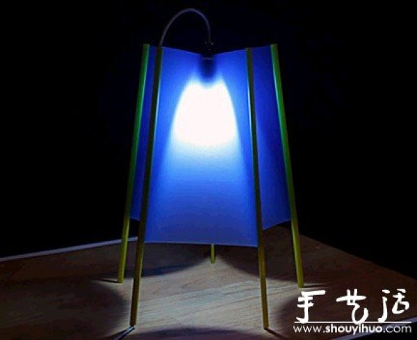 File folder DIY beautiful floor lamp