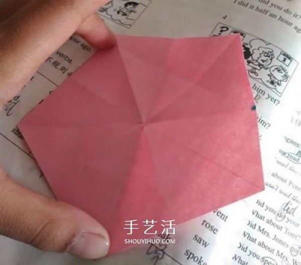 Morning glory origami tutorial with step-by-step instructions on how to fold morning glory