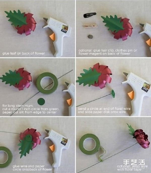 How to make origami three-dimensional chrysanthemums, instructions for folding chrysanthemums by hand