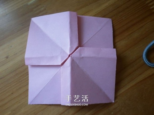 Easy to learn origami bow, square paper folding bow