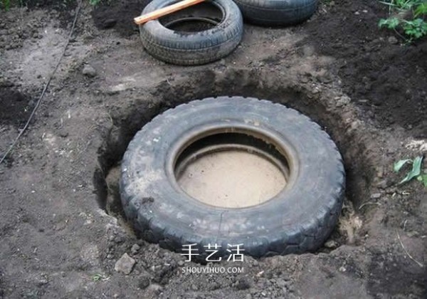 Use DIY ponds from tire waste to make ponds from waste tires