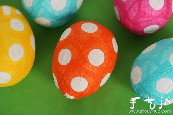 Handmade colorful surprise eggs