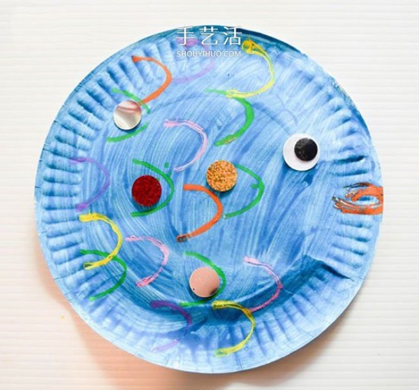 Kindergarten Paper Plate Handmade Tutorial to Make a Cute Fat Fish