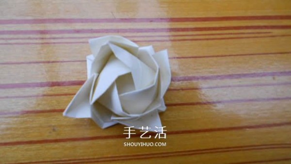 Origami Fukuyama Rose Illustration of Fukuyama Rose Folding Steps