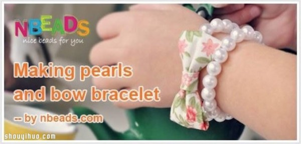 Tutorial on how to make beautiful pearl bracelets with bows