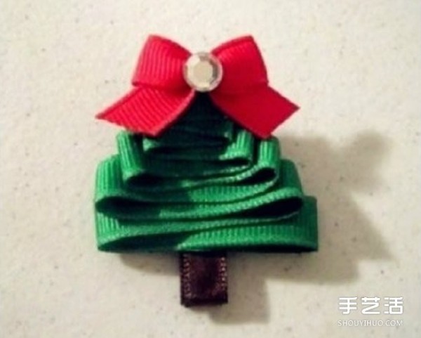 Simple Ribbon Christmas Tree Making Method Christmas Tree DIY Illustrated Tutorial